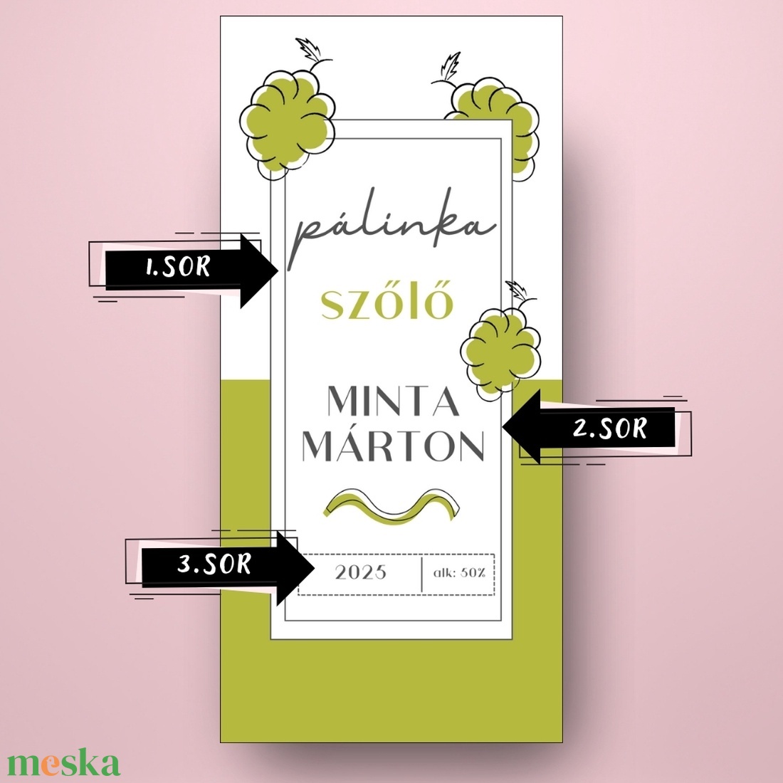 Szőlő pálinka - öntapadós üveg címke - vonalrajzolt minimalista grafikával - élelmiszer - alkoholos italok - Meska.hu Szőlő pálinka - öntapadós üveg címke - vonalrajzolt minimalista grafikával - élelmiszer - alkoholos italok - Meska.hu