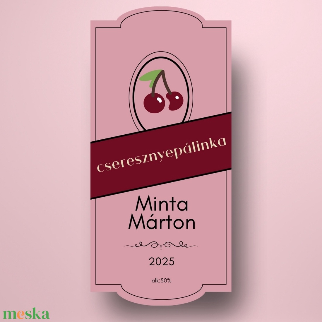 Cseresznye pálinka - öntapadós üveg címke - klasszikus stílusú - élelmiszer - alkoholos italok - Meska.hu Cseresznye pálinka - öntapadós üveg címke - klasszikus stílusú - élelmiszer - alkoholos italok - Meska.hu