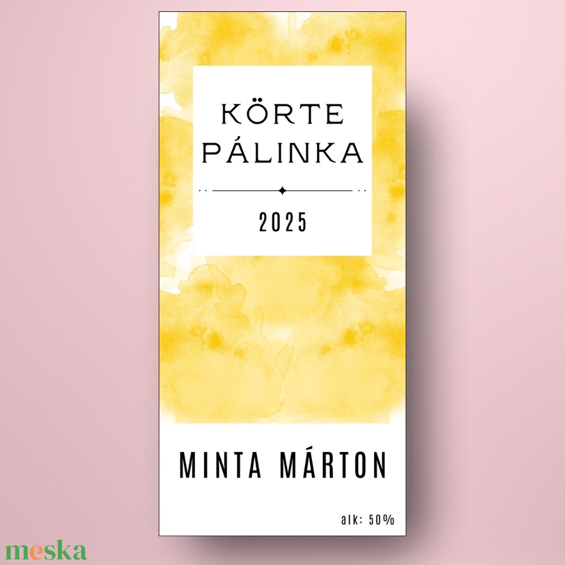 Körte pálinka - öntapadós üveg címke - sárga füst hatással - élelmiszer - alkoholos italok - Meska.hu Körte pálinka - öntapadós üveg címke - sárga füst hatással - élelmiszer - alkoholos italok - Meska.hu