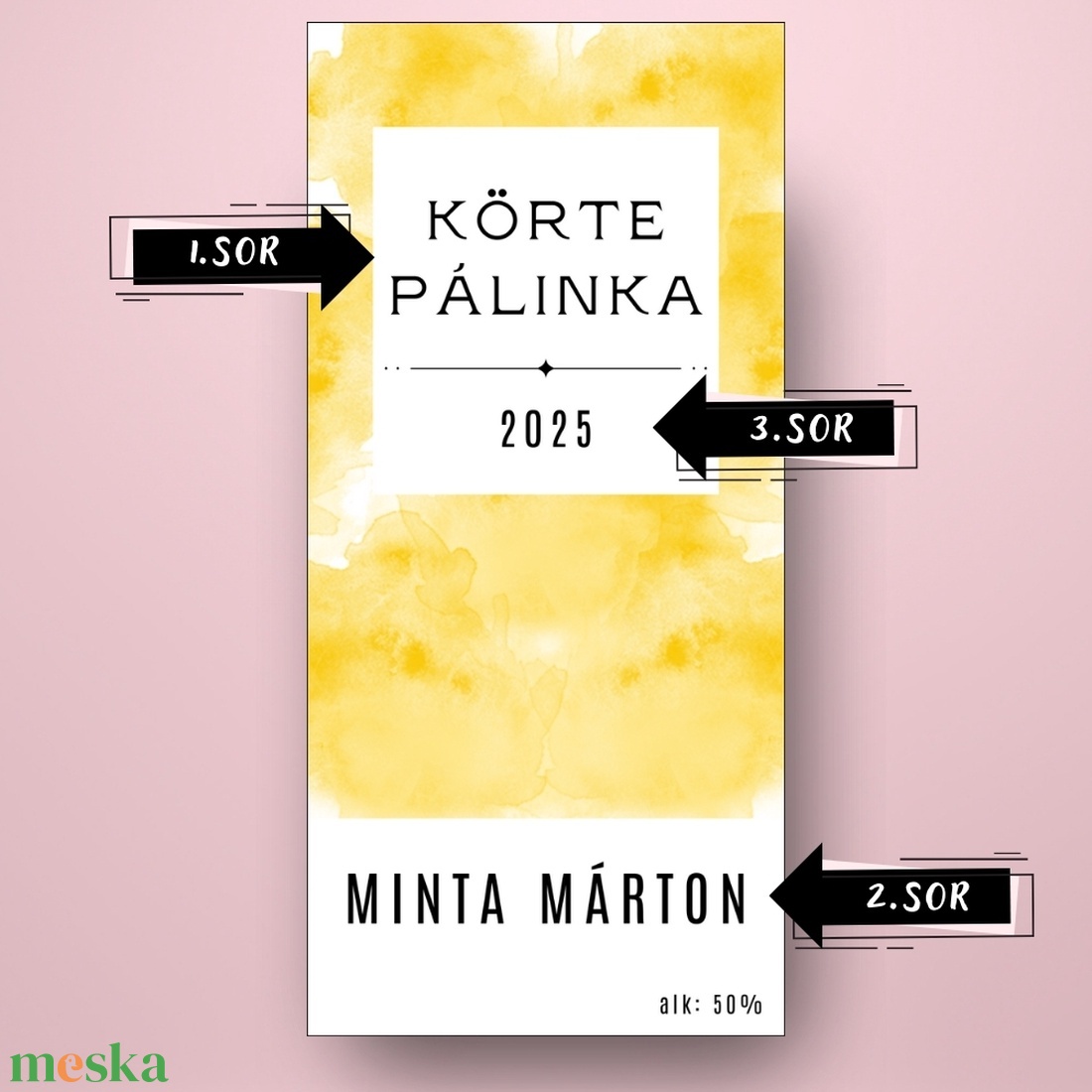 Körte pálinka - öntapadós üveg címke - sárga füst hatással - élelmiszer - alkoholos italok - Meska.hu Körte pálinka - öntapadós üveg címke - sárga füst hatással - élelmiszer - alkoholos italok - Meska.hu