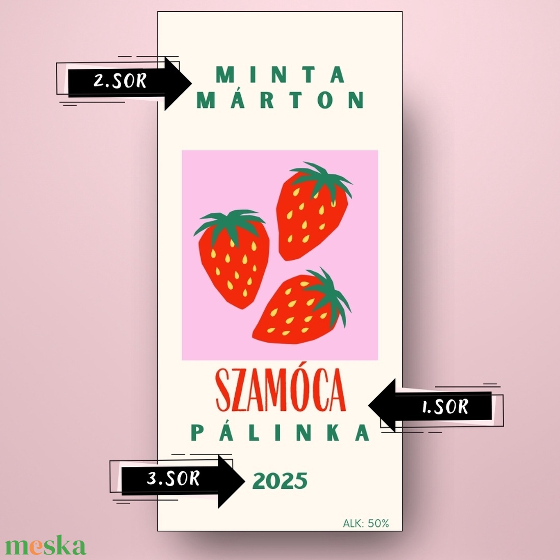 Szamóca pálinka - öntapadós üveg címke - szögletes szamócákkal - élelmiszer - alkoholos italok - Meska.hu Szamóca pálinka - öntapadós üveg címke - szögletes szamócákkal - élelmiszer - alkoholos italok - Meska.hu