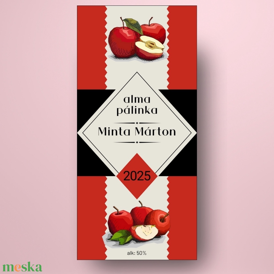 Alma pálinka - öntapadós üveg címke - kézzel illusztrált almákkal - élelmiszer - alkoholos italok - Meska.hu Alma pálinka - öntapadós üveg címke - kézzel illusztrált almákkal - élelmiszer - alkoholos italok - Meska.hu