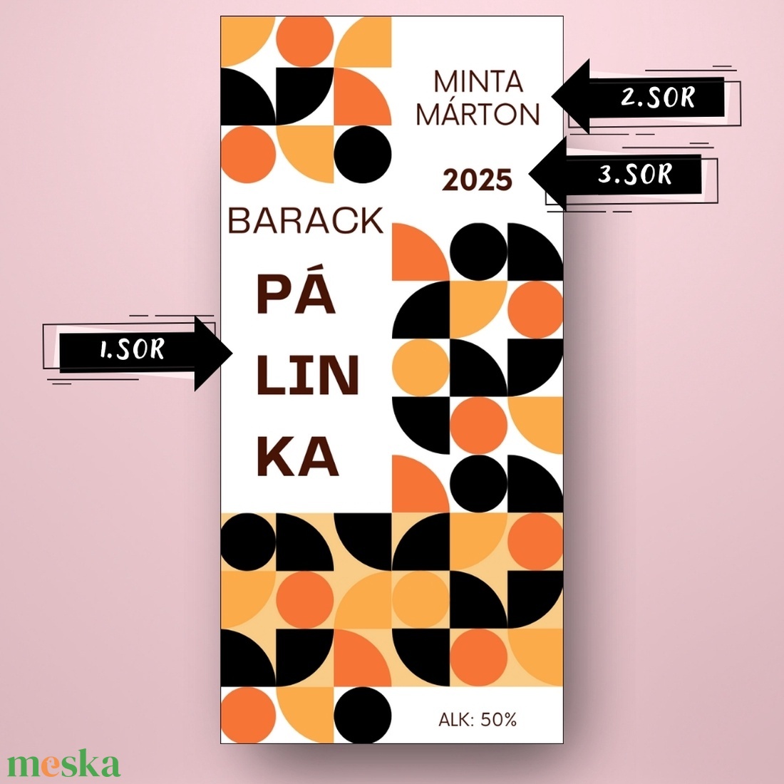 Barack pálinka - öntapadós üveg címke - minimalista stílusú - élelmiszer - alkoholos italok - Meska.hu Barack pálinka - öntapadós üveg címke - minimalista stílusú - élelmiszer - alkoholos italok - Meska.hu