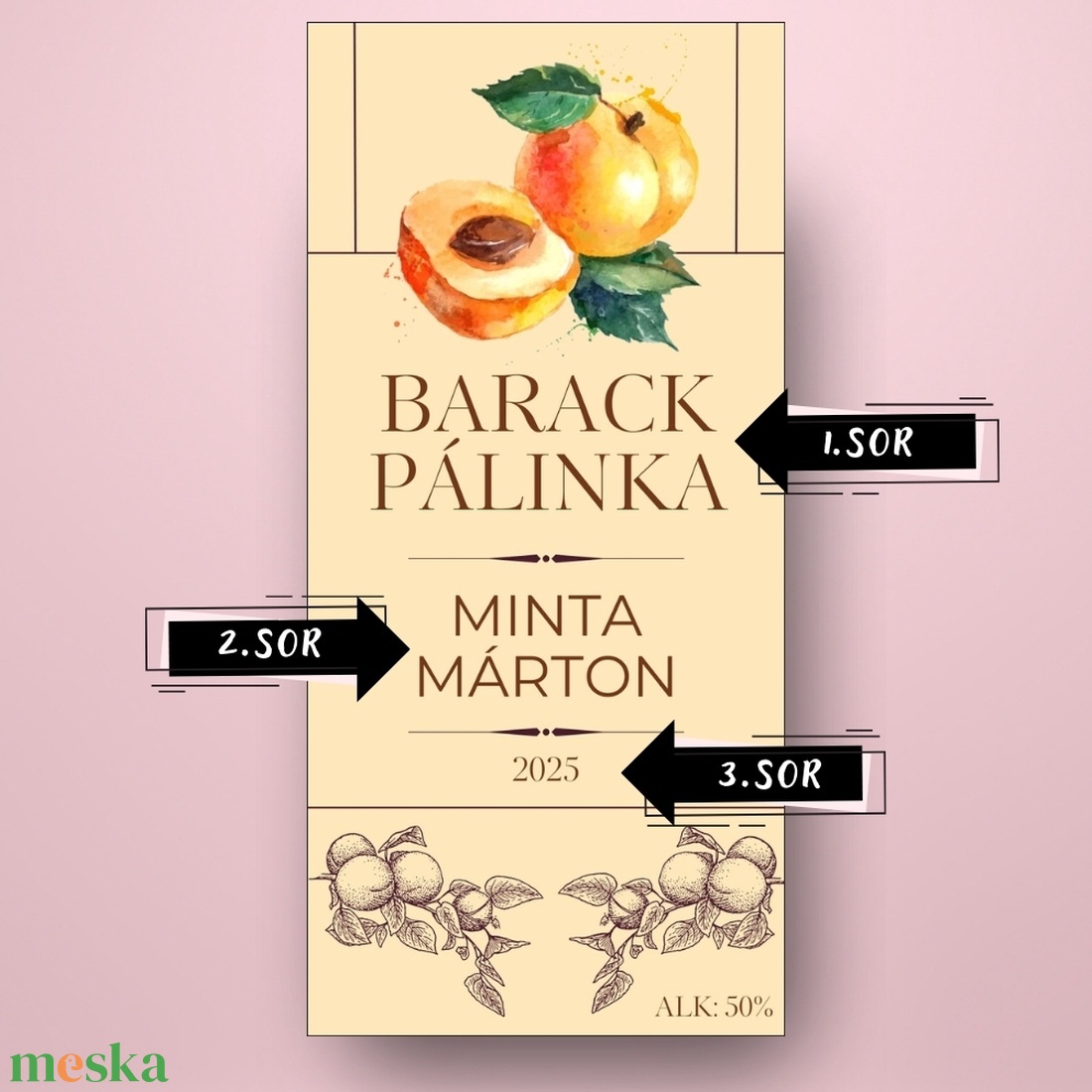 Barack pálinka - öntapadós üveg címke - rusztikus hatású - élelmiszer - alkoholos italok - Meska.hu Barack pálinka - öntapadós üveg címke - rusztikus hatású - élelmiszer - alkoholos italok - Meska.hu