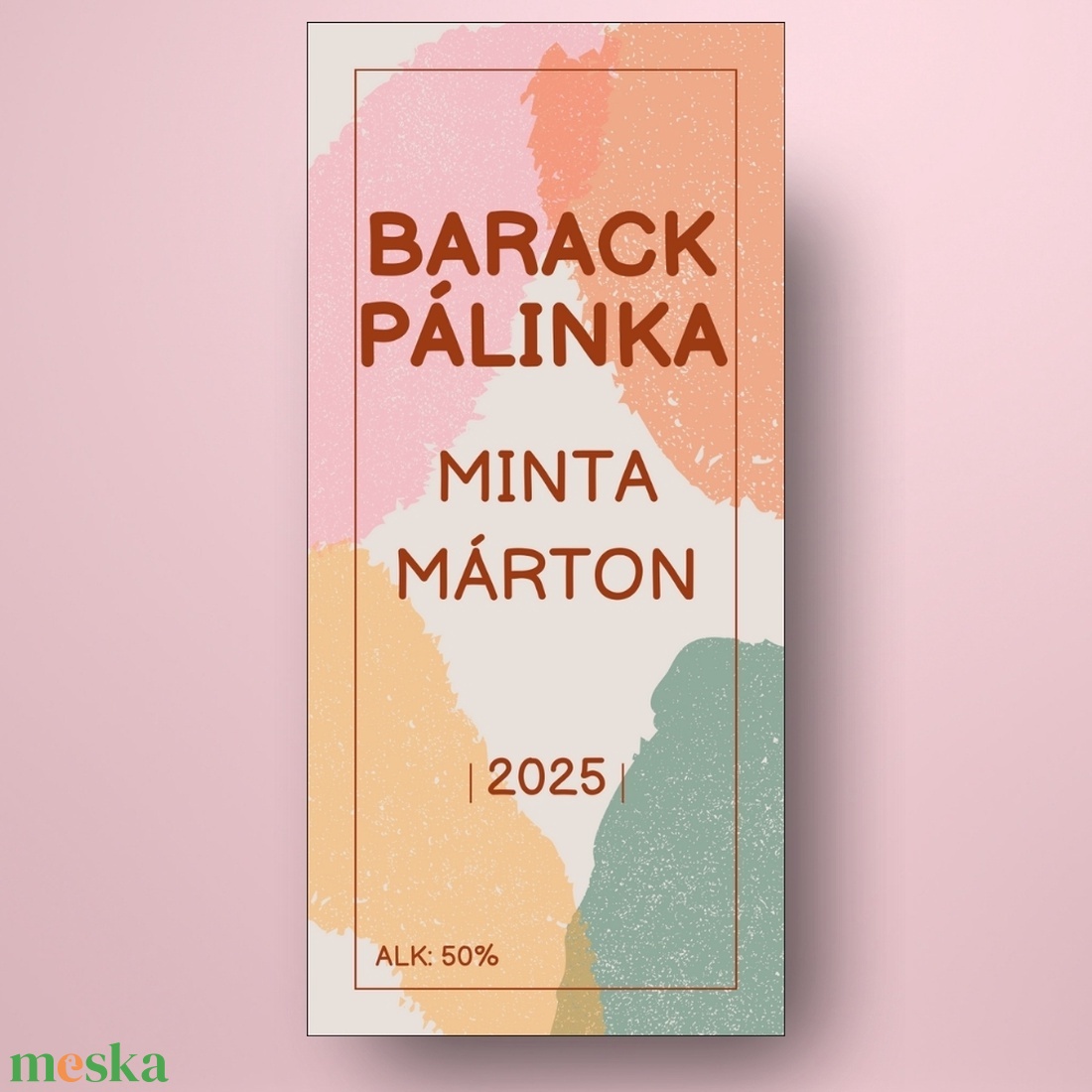Barack pálinka - öntapadós üveg címke - színes foltokkal - élelmiszer - alkoholos italok - Meska.hu Barack pálinka - öntapadós üveg címke - színes foltokkal - élelmiszer - alkoholos italok - Meska.hu