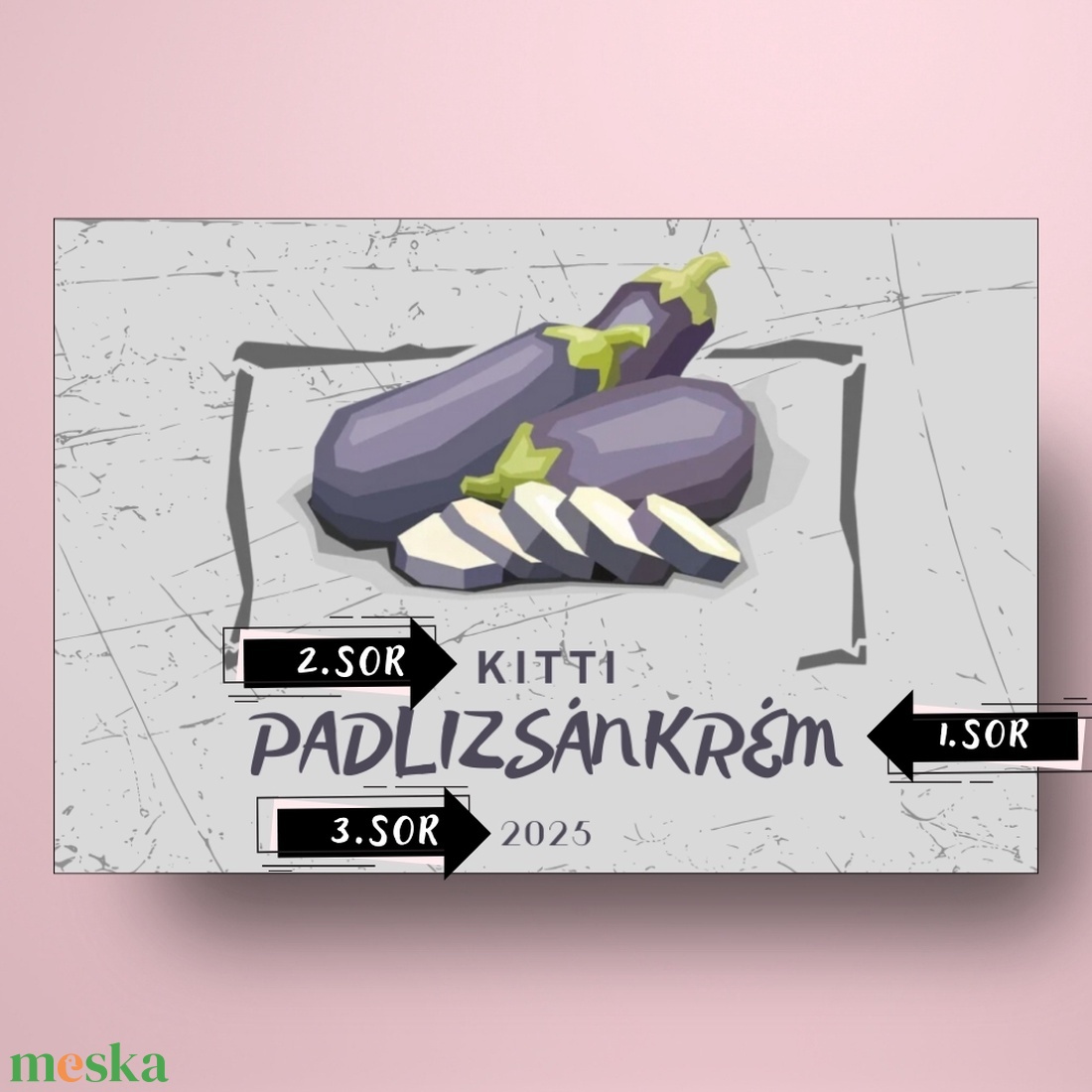 Padlizsánkrém - öntapadós üveg címke - geometrikus padlizsánokkal - élelmiszer - befőtt - Meska.hu Padlizsánkrém - öntapadós üveg címke - geometrikus padlizsánokkal - élelmiszer - befőtt - Meska.hu