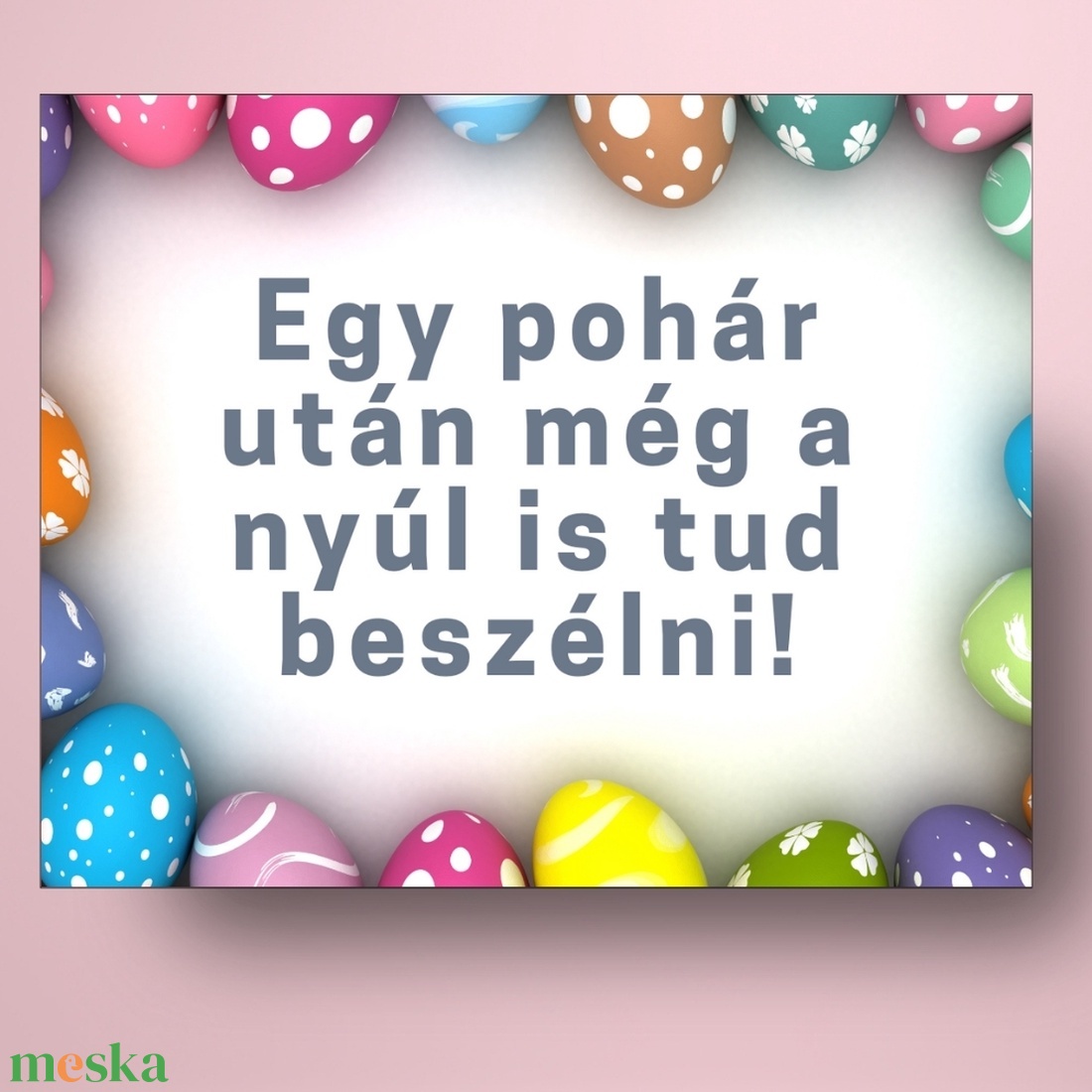 Húsvéti öntapadós üveg címke -  vidám színű tojásokkal - élelmiszer - alkoholos italok - Meska.hu