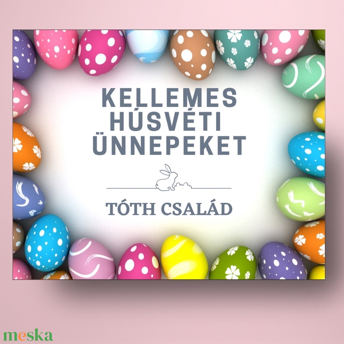 Húsvéti öntapadós üveg címke -  vidám színű tojásokkal - élelmiszer - alkoholos italok - Meska.hu