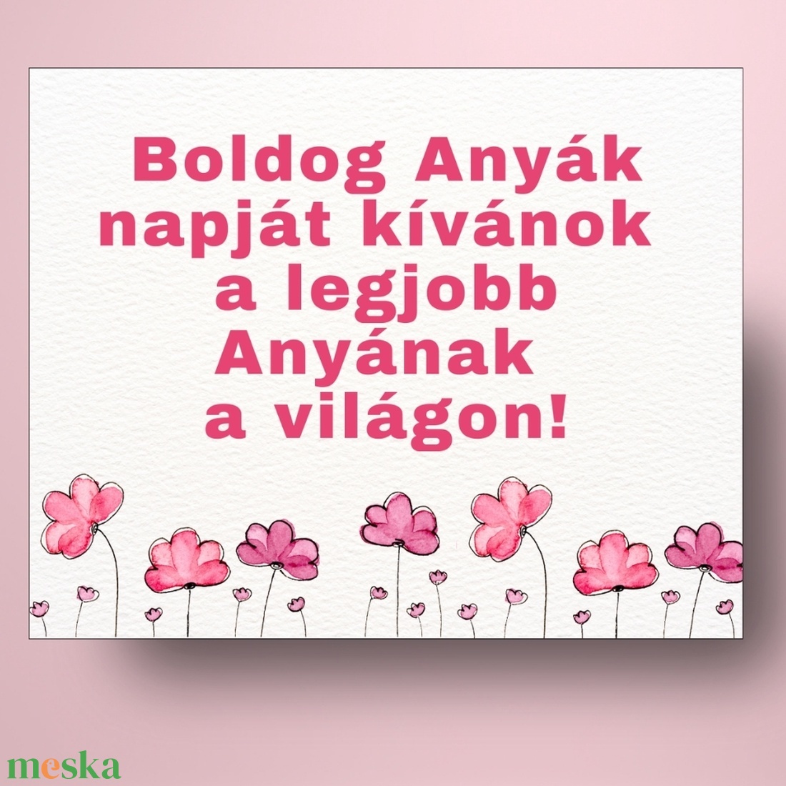 Anyák napi üveg címke - textúrált alapon festett virágokkal - élelmiszer - alkoholos italok - Meska.hu