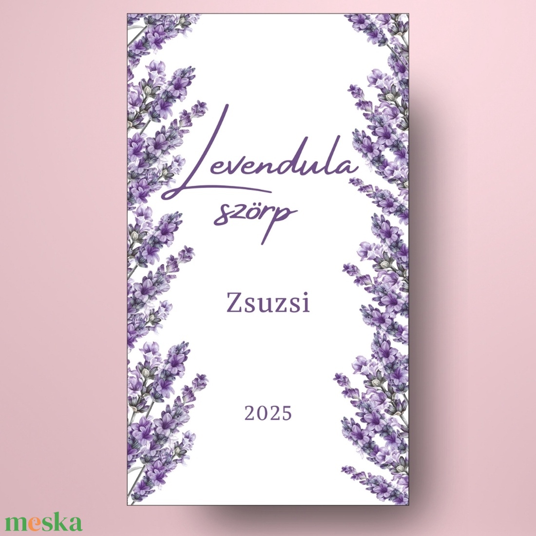 Levendulaszörp - öntapadós üveg címke - levendulafüzérekkel - élelmiszer - szörp - Meska.hu Levendulaszörp - öntapadós üveg címke - levendulafüzérekkel - élelmiszer - szörp - Meska.hu