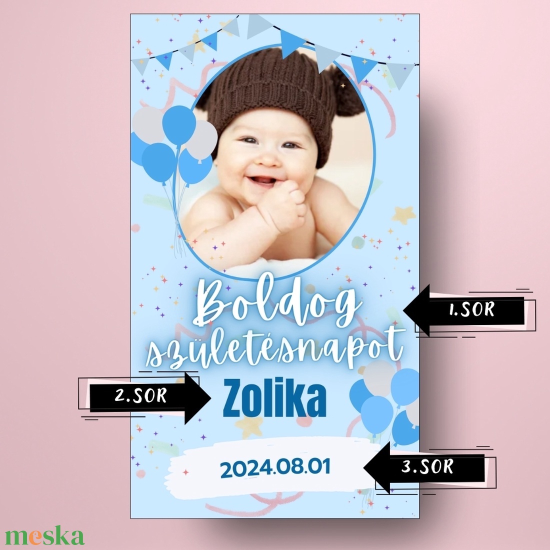 Születésnapi öntapadós üveg címke - rajzolt lufikkal és csillagokkal - élelmiszer - alkoholos italok - Meska.hu Születésnapi öntapadós üveg címke - rajzolt lufikkal és csillagokkal - élelmiszer - alkoholos italok - Meska.hu