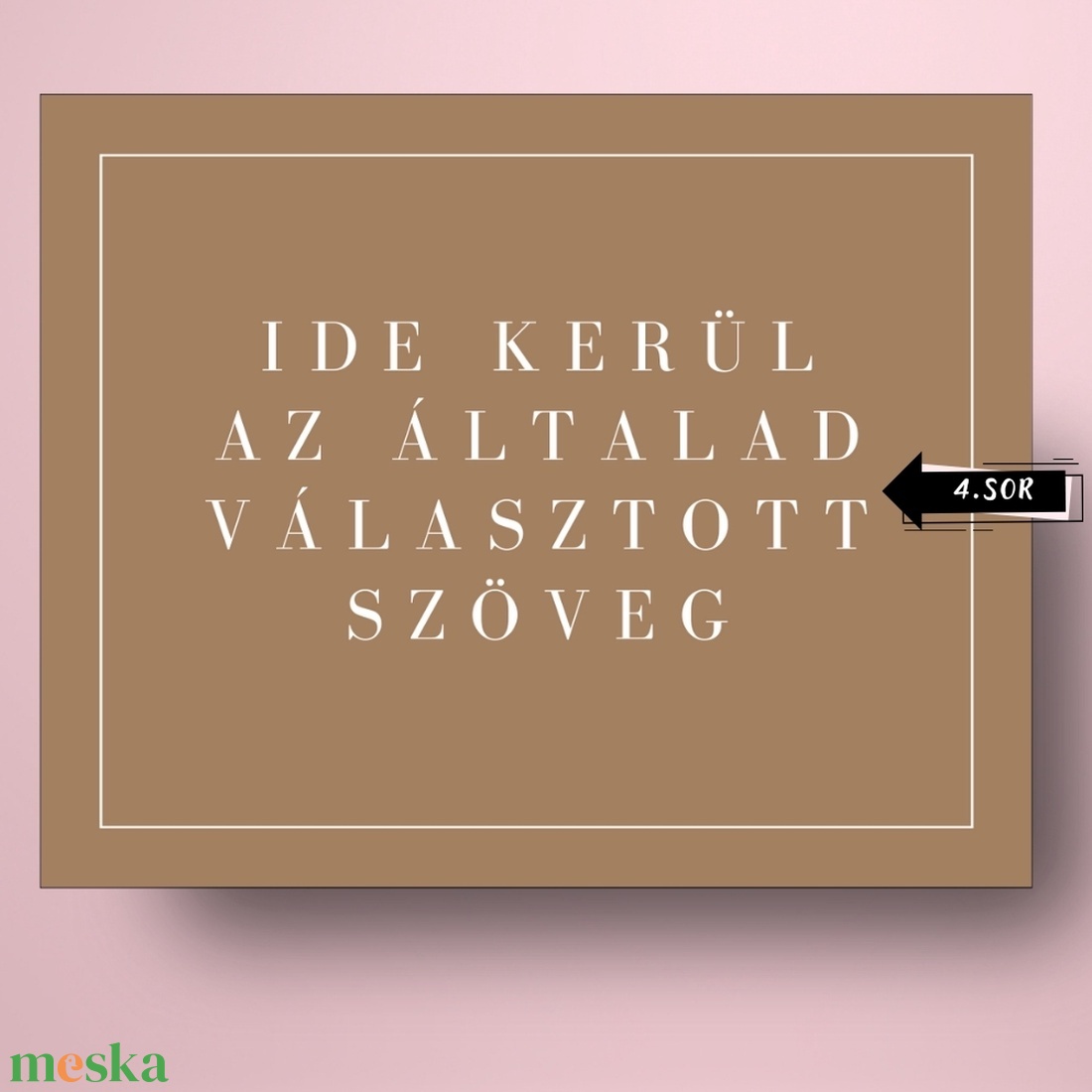 Karácsonyi üveg címke  - barna alapon rajzolt fenyővel - élelmiszer - öntapadós címke - Meska.hu