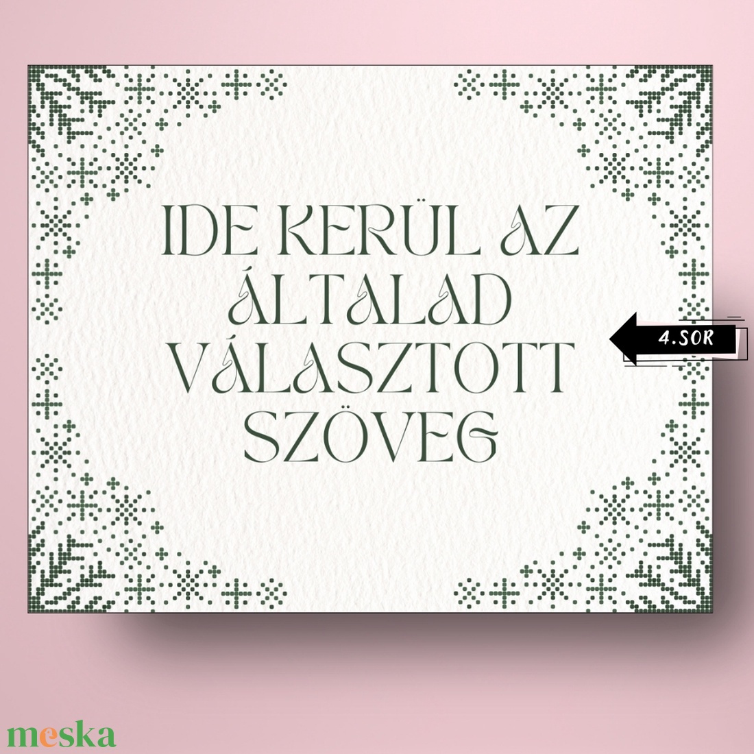 Karácsonyi üveg címke  - fehér alapon rajzolt fenyőkkel - élelmiszer - öntapadós címke - Meska.hu