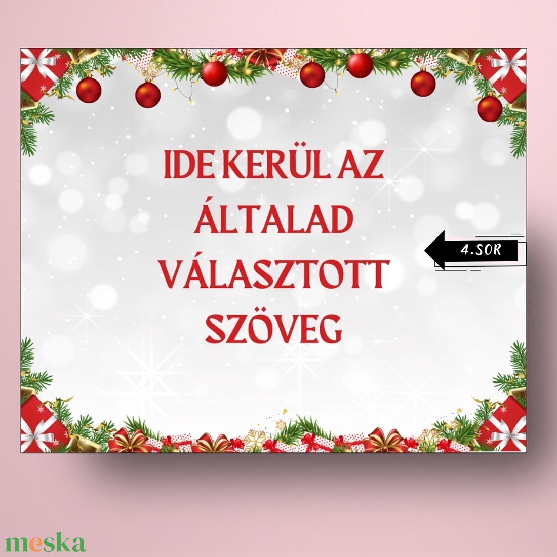 Karácsonyi üveg címke  - három szarvassal - élelmiszer - öntapadós címke - Meska.hu