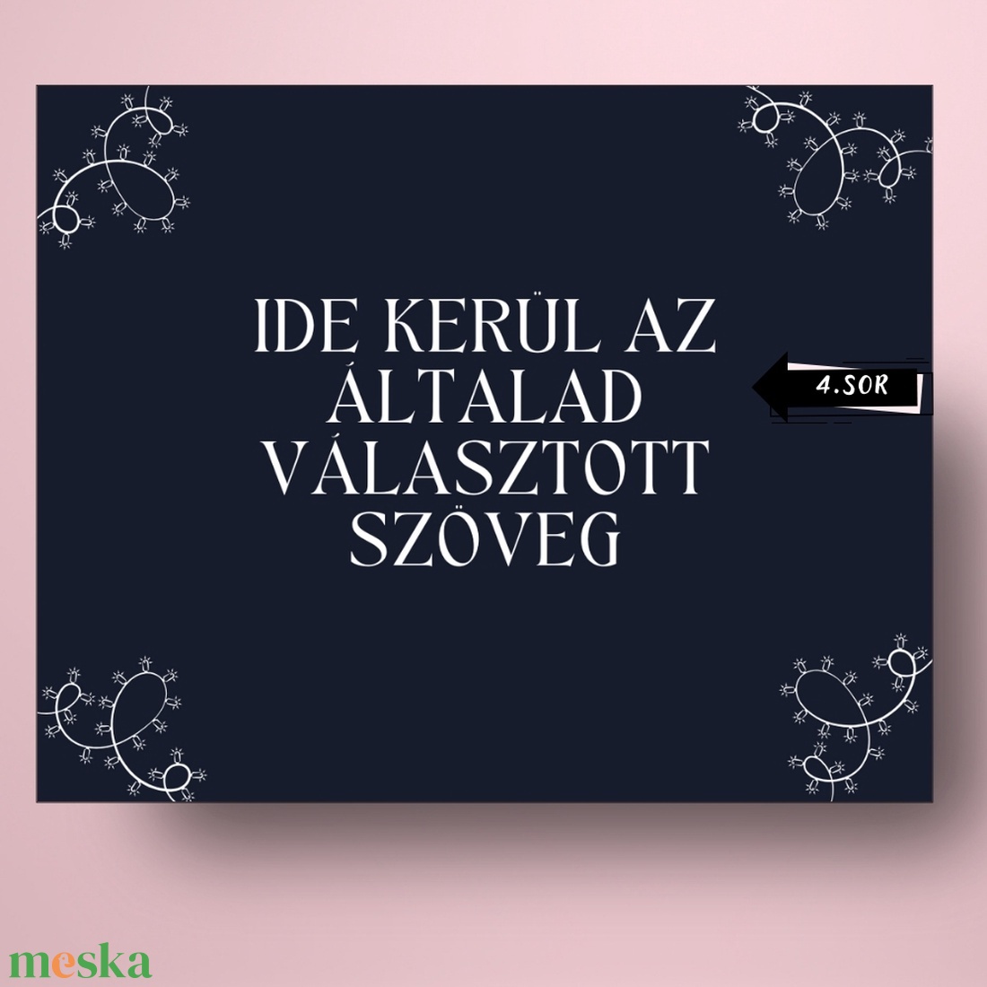 Karácsonyi üveg címke  - sötétkék alapon díszekkel - élelmiszer - öntapadós címke - Meska.hu