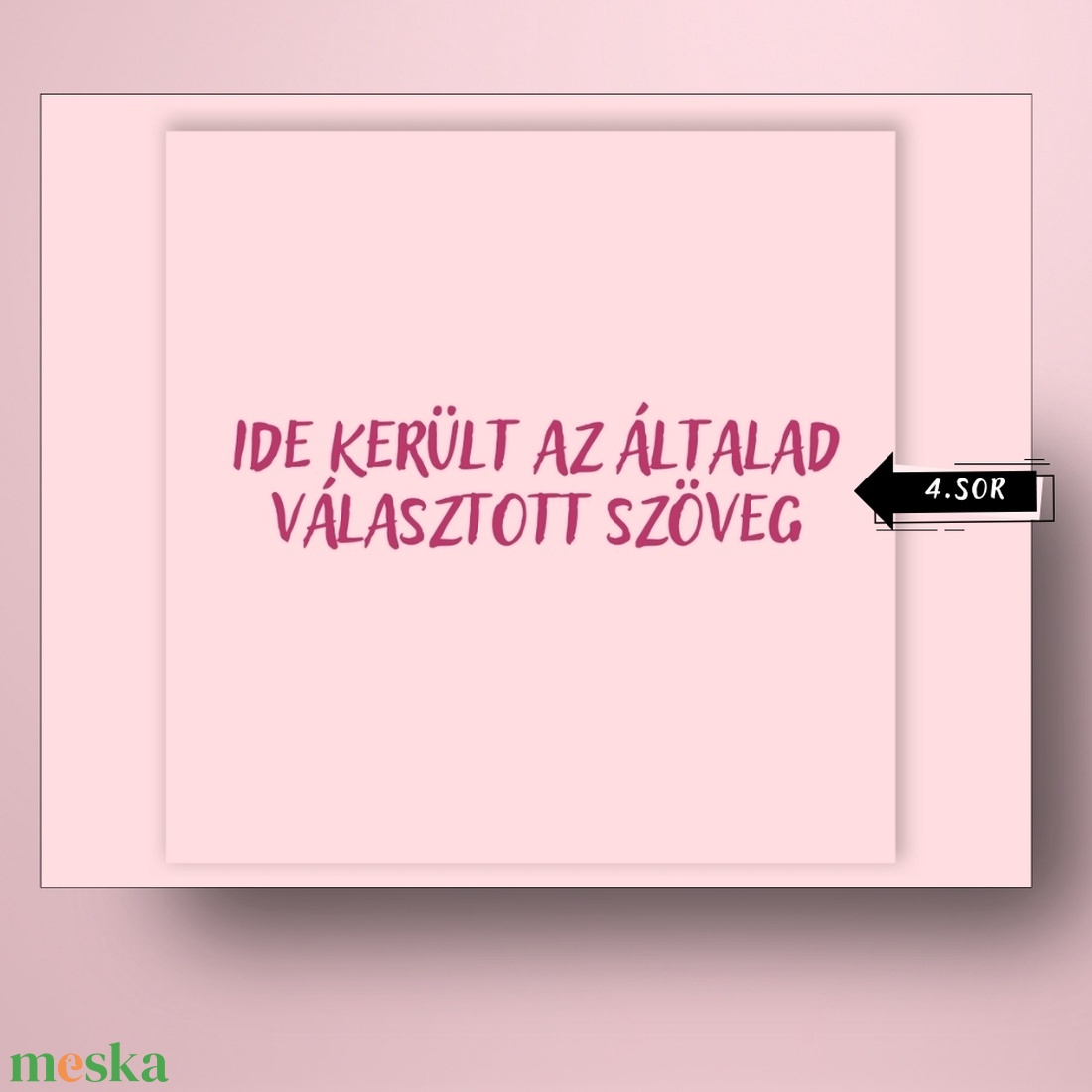 Karácsonyi üveg címke  - rózsaszín alapon fenyővel  - élelmiszer - öntapadós címke - Meska.hu