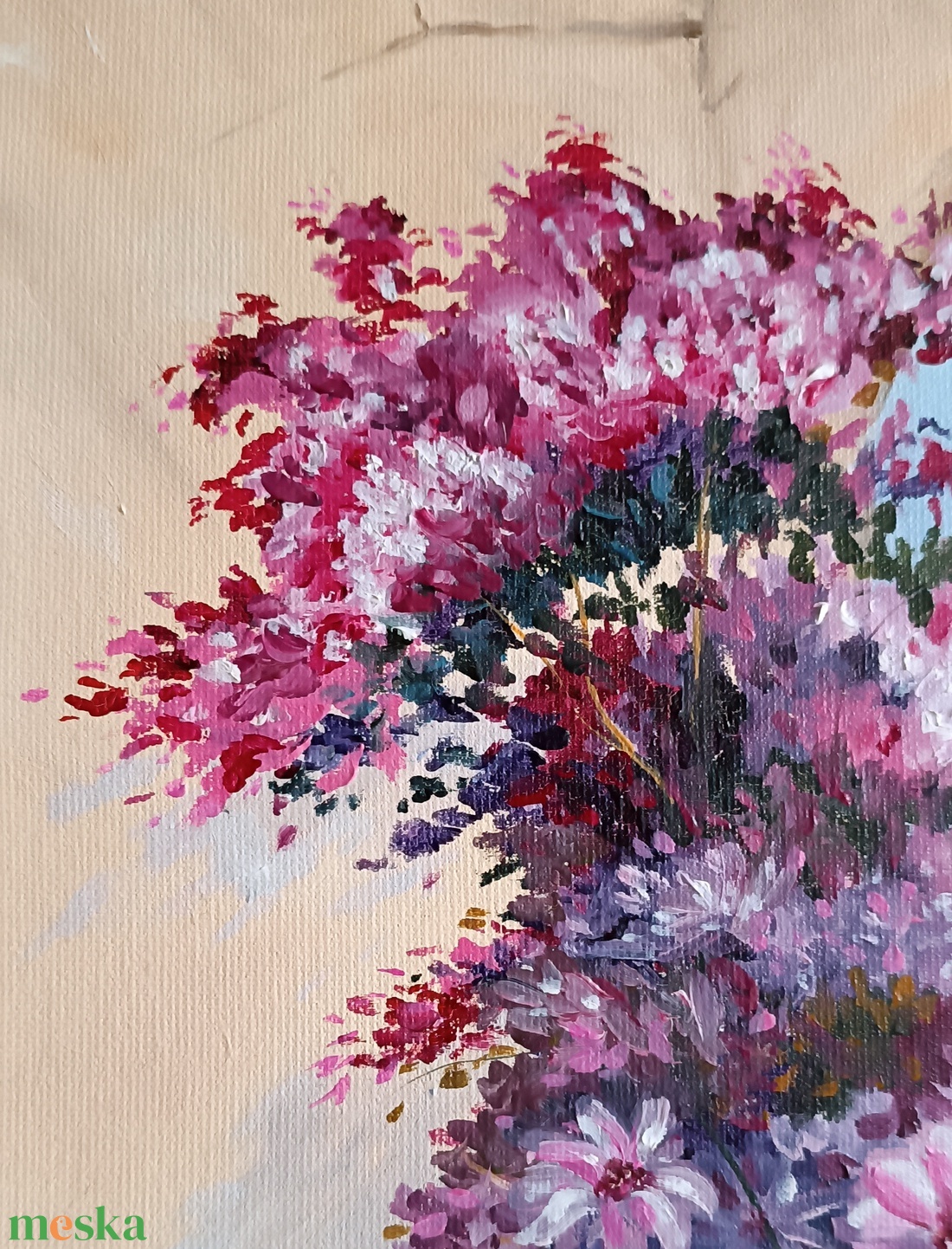  Mediterrán csokor - művészet - festmény - olajfestmény - Meska.hu