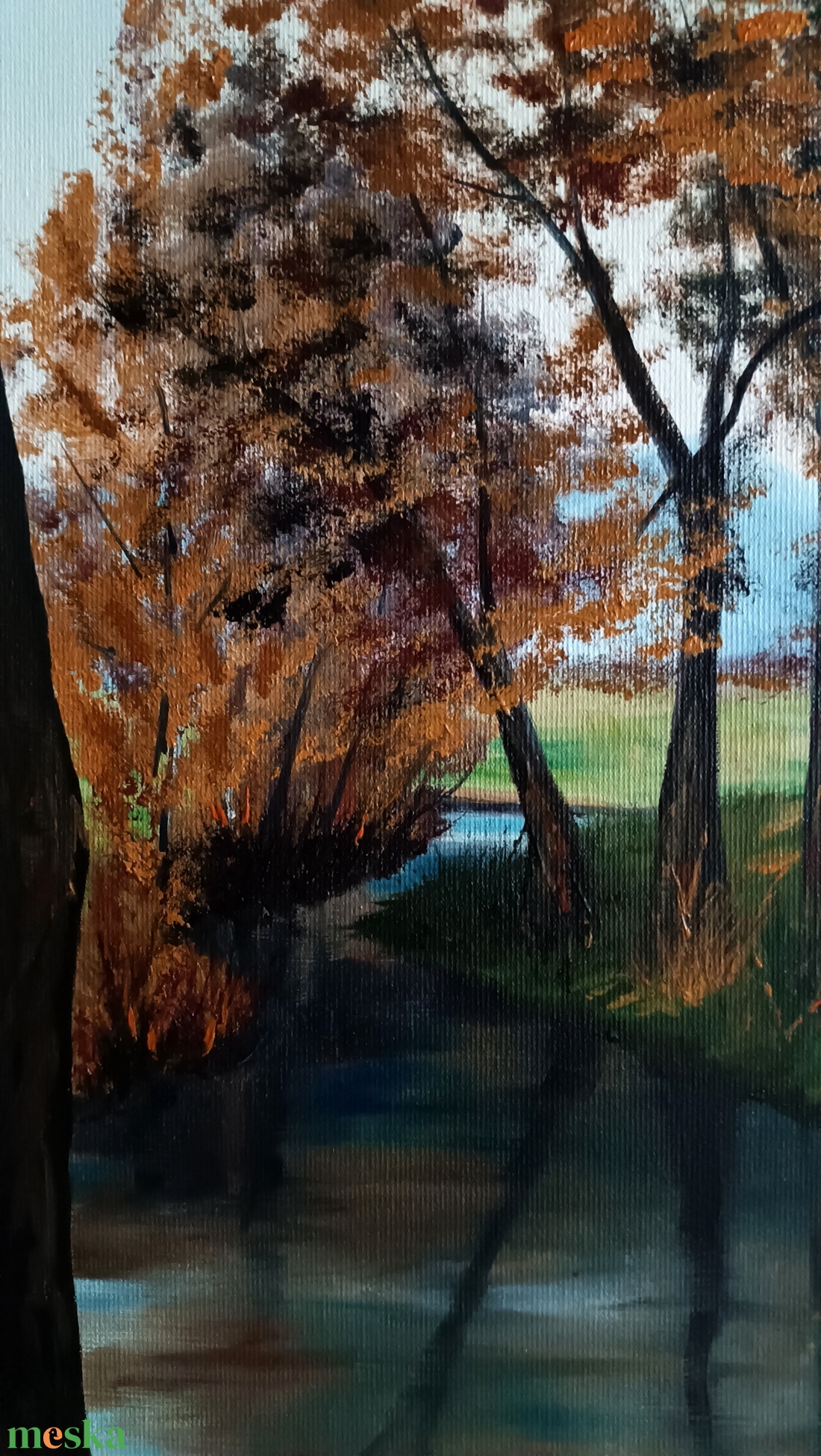 Őszi tájkép - művészet - festmény - olajfestmény - Meska.hu