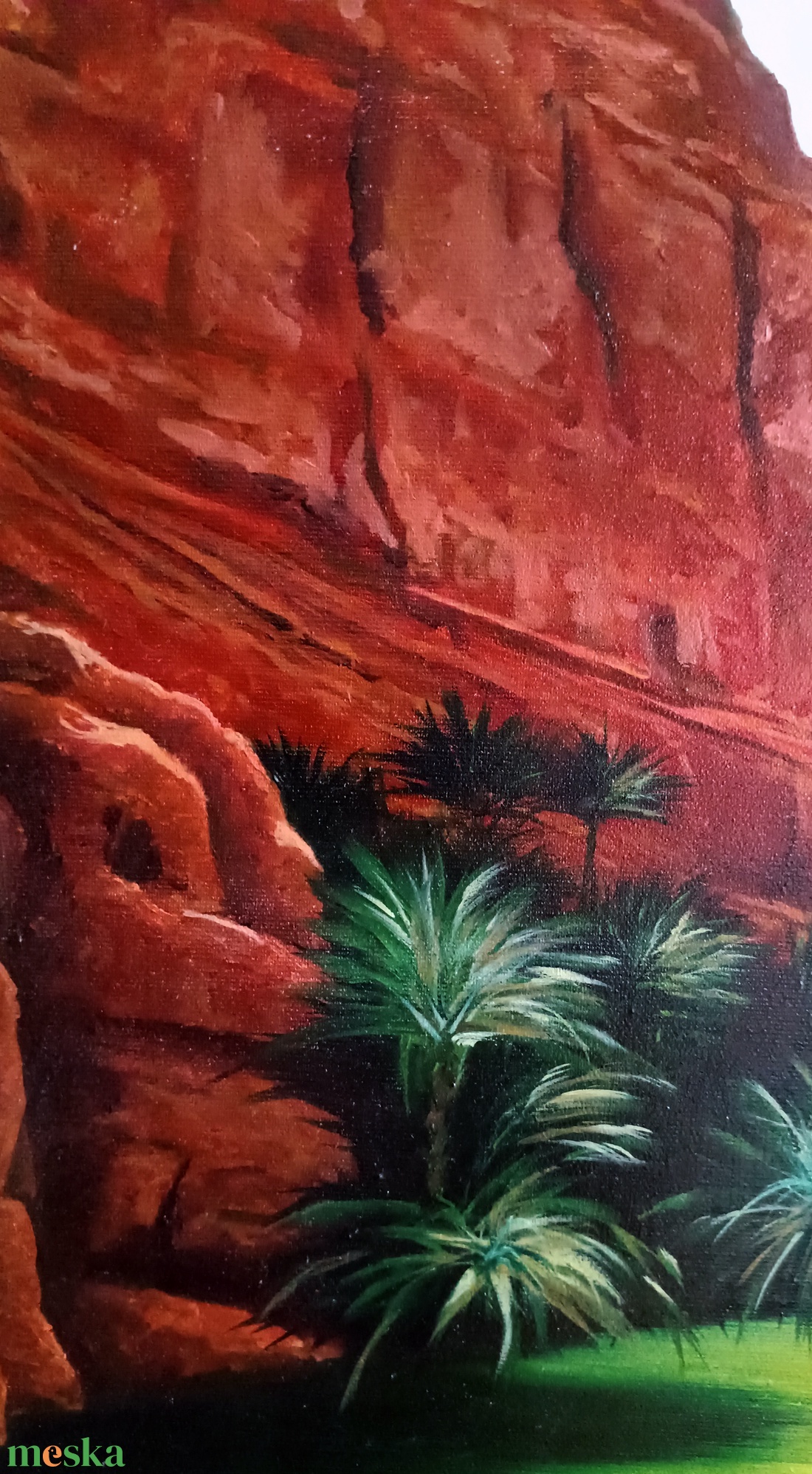 Oázis - művészet - festmény - olajfestmény - Meska.hu