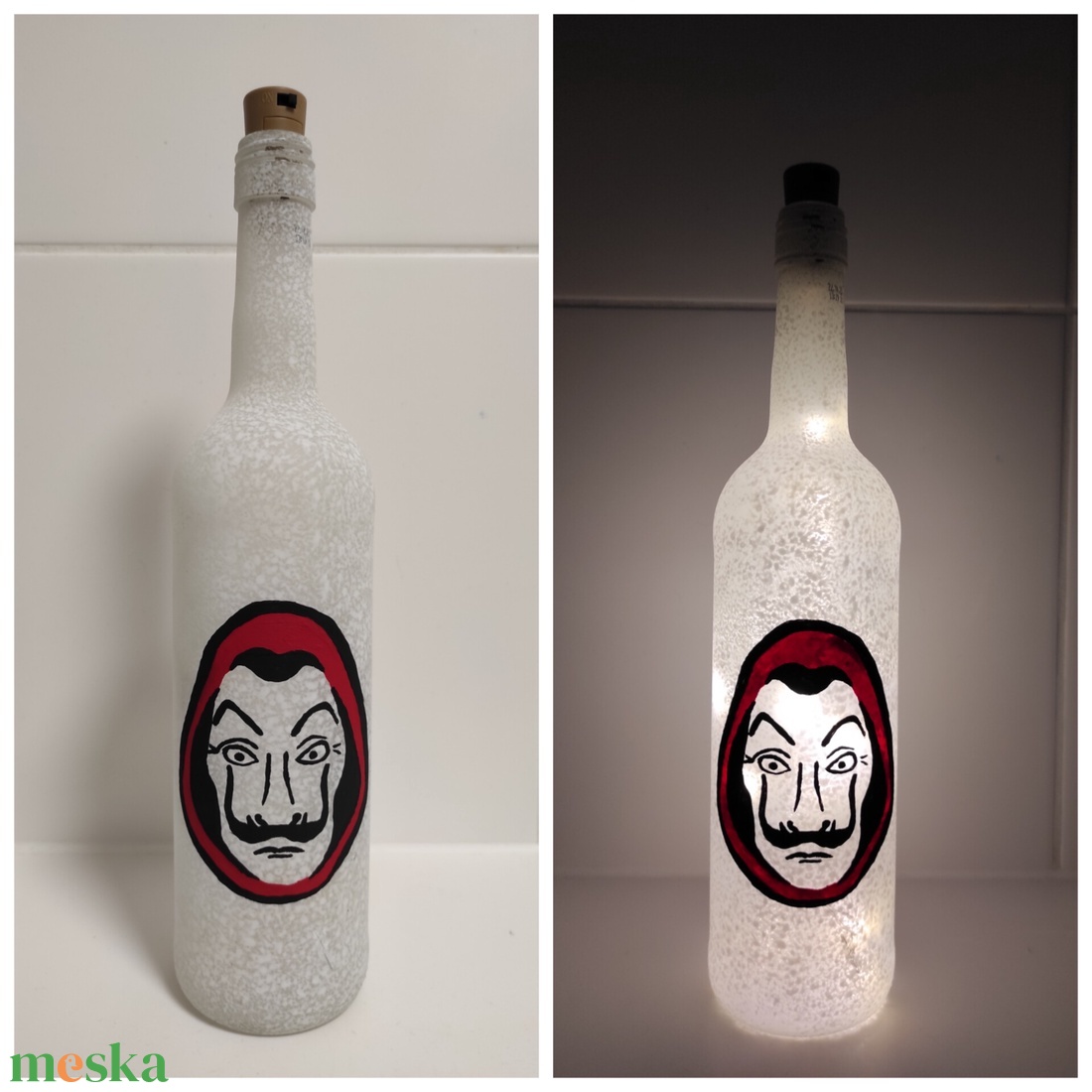 Nagy pénzrablás (Money Heist, La Casa de Papel)) palacklámpás - otthon & életmód - lámpa - hangulatlámpa - Meska.hu Nagy pénzrablás (Money Heist, La Casa de Papel)) palacklámpás - otthon & életmód - lámpa - hangulatlámpa - Meska.hu