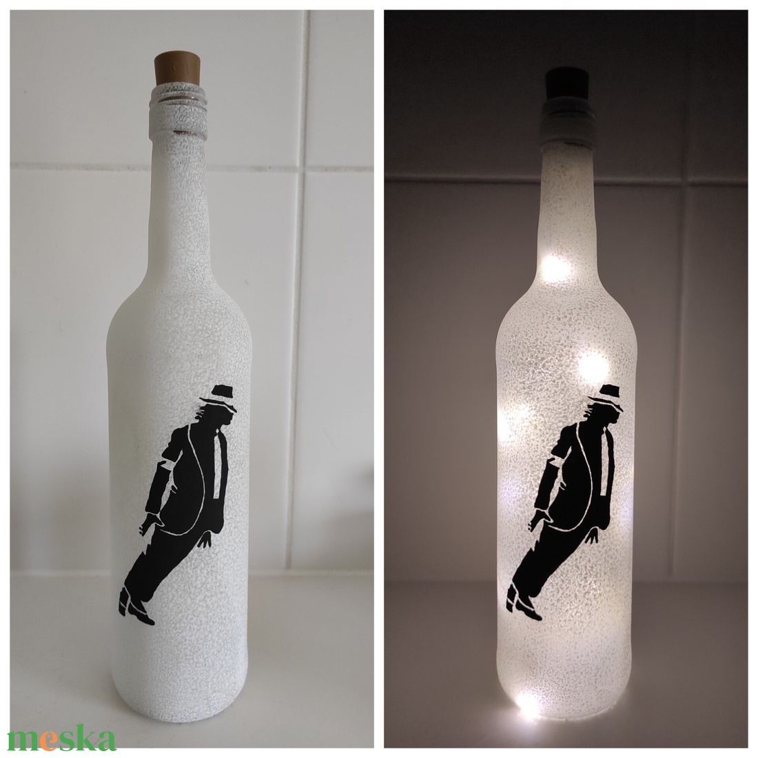 Michael Jackson palacklámpás hangulatlámpa - otthon & lakás - lámpa - hangulatlámpa - Meska.hu