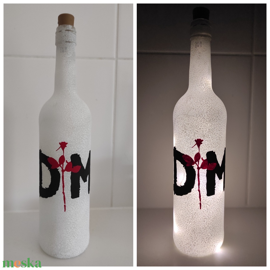 Depeche Mode palack lámpás , hangulatlámpa  - otthon & életmód - lámpa - hangulatlámpa - Meska.hu