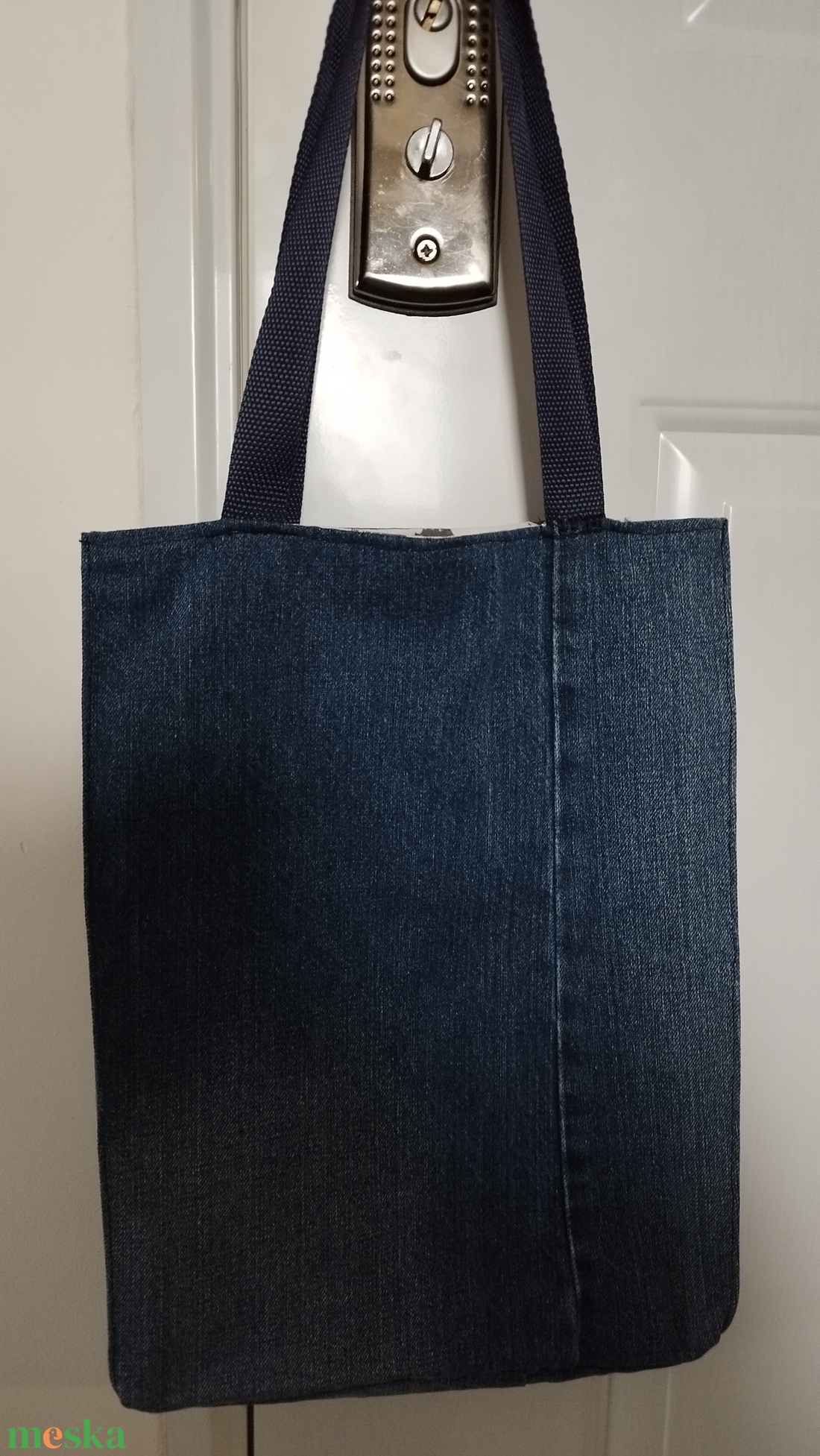 Pincher válltáska / vállszatyor farmerből - táska & tok - bevásárlás & shopper táska - shopper, textiltáska, szatyor - Meska.hu