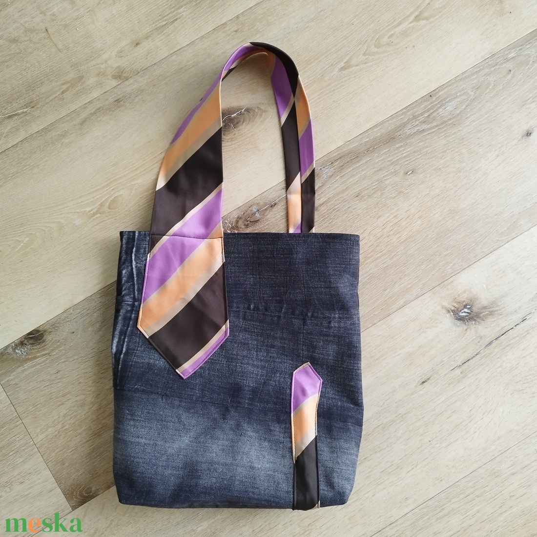 Akció! Magamhoz láncollak - Nyakkendős shopper bag / válltáska / vállszatyor farmerből - táska & tok - bevásárlás & shopper táska - shopper, textiltáska, szatyor - Meska.hu Akció! Magamhoz láncollak - Nyakkendős shopper bag / válltáska / vállszatyor farmerből - táska & tok - bevásárlás & shopper táska - shopper, textiltáska, szatyor - Meska.hu