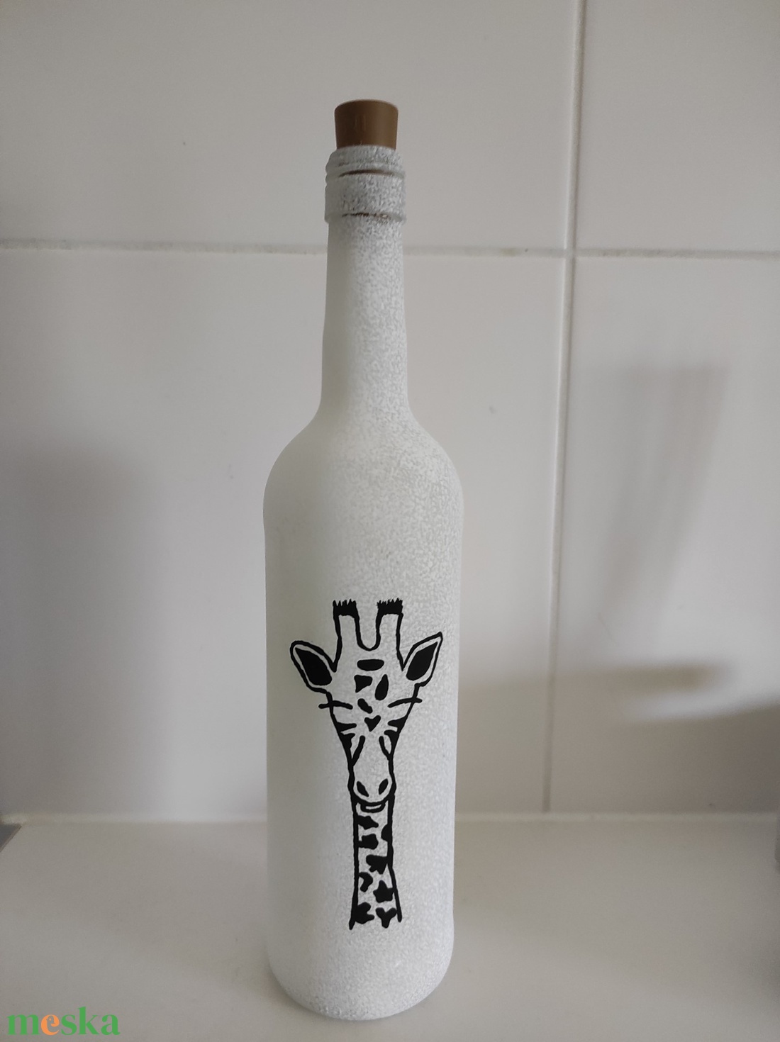 Zsiráfos palacklámpás más mintával is, hangulatlámpa  - otthon & életmód - lámpa - hangulatlámpa - Meska.hu