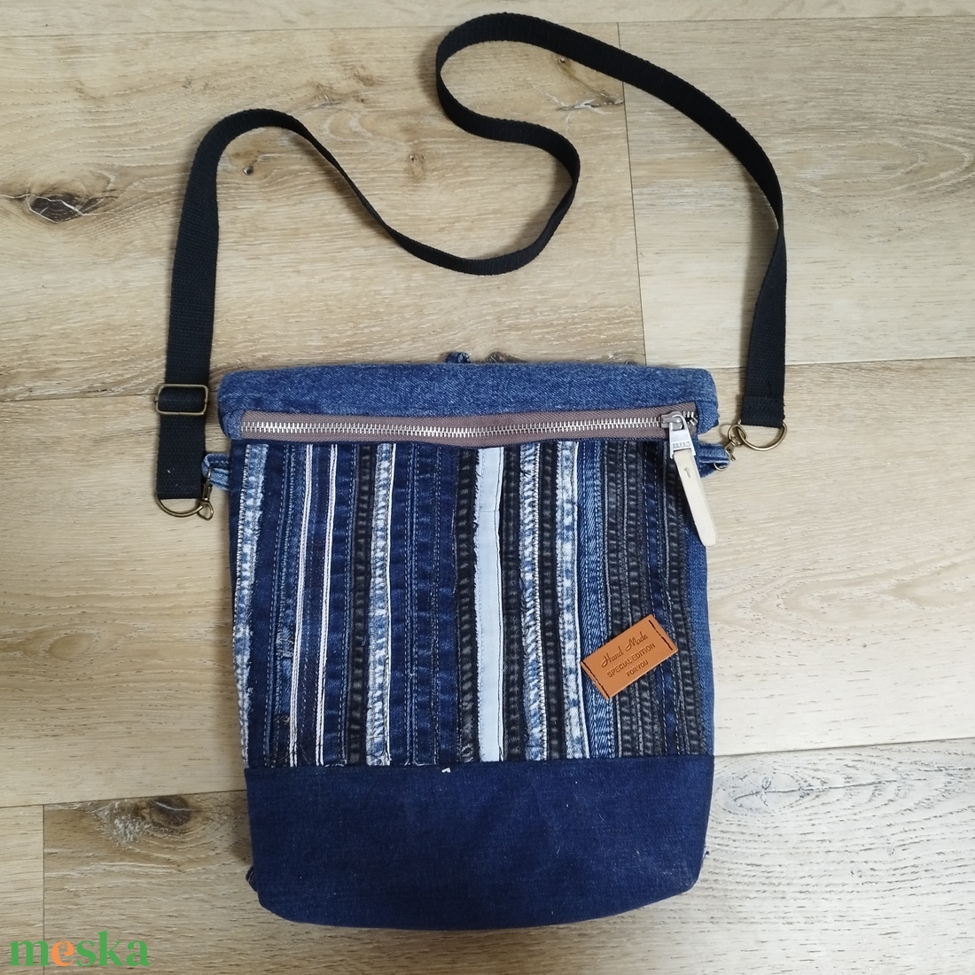 2in1 variálható táska - hátizsák vagy oldaltáska + ajándék - táska & tok - variálható táska - Meska.hu