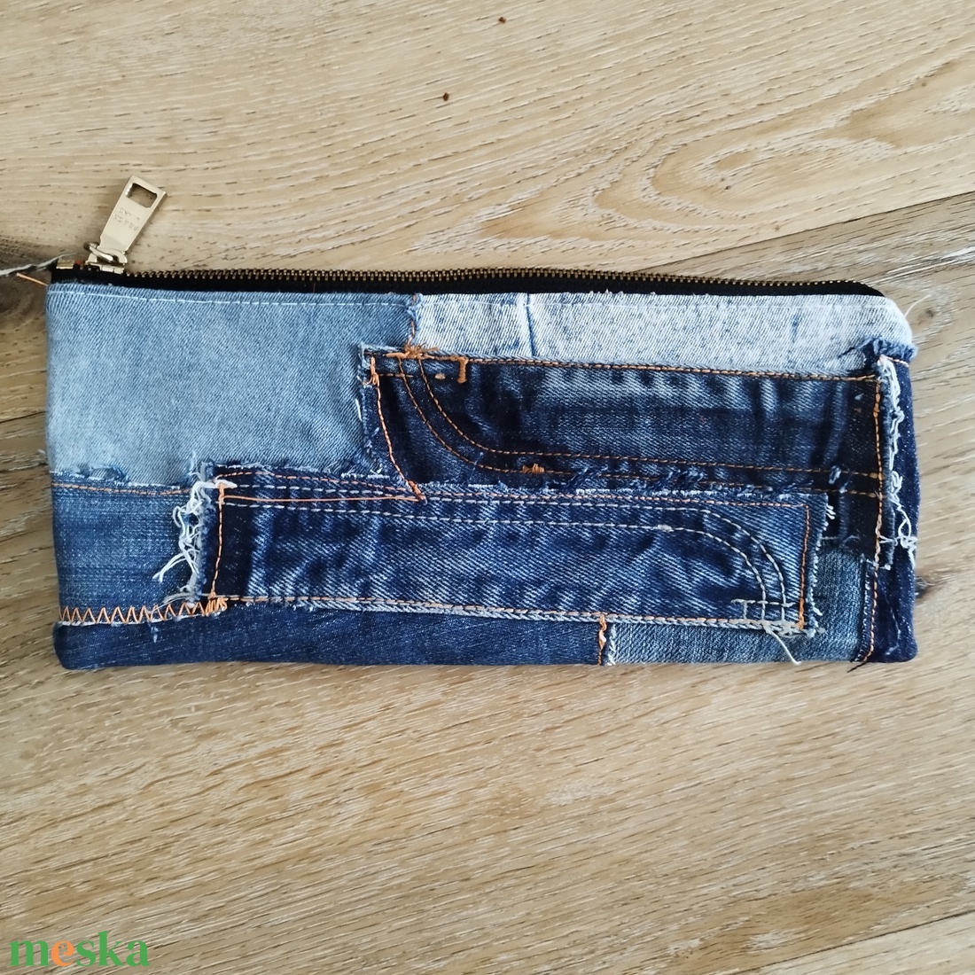 Patchwork neszeszer, tolltartó újrahasznosított anyagokból - táska & tok - neszesszer - Meska.hu