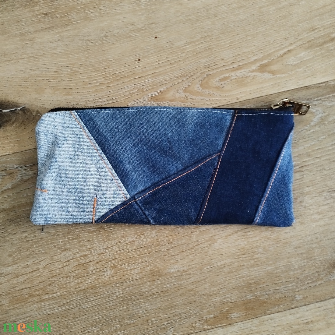 Patchwork neszeszer, tolltartó újrahasznosított anyagokból - táska & tok - neszesszer - Meska.hu