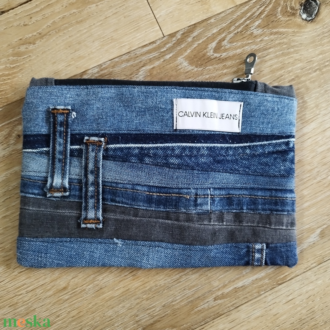 Patchwork neszeszer, tolltartó újrahasznosított anyagokból - táska & tok - neszesszer - Meska.hu