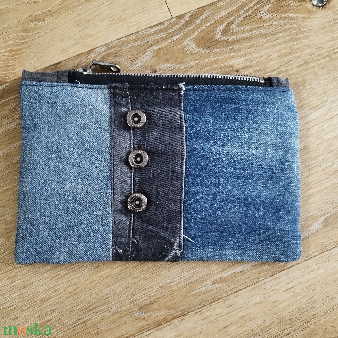 Patchwork neszeszer, tolltartó újrahasznosított anyagokból - táska & tok - neszesszer - Meska.hu