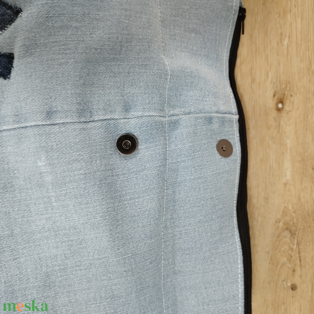 Házikós farmer hátizsák - táska & tok - hátizsák - roll top hátizsák - Meska.hu