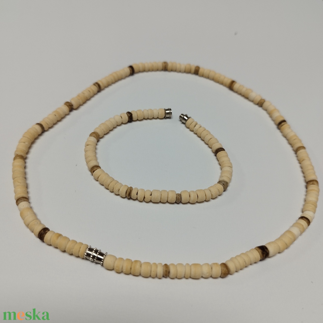 Női v férfi natural nyaklánc és karkötő  - ékszer - nyaklánc - medál nélküli nyaklánc - Meska.hu
