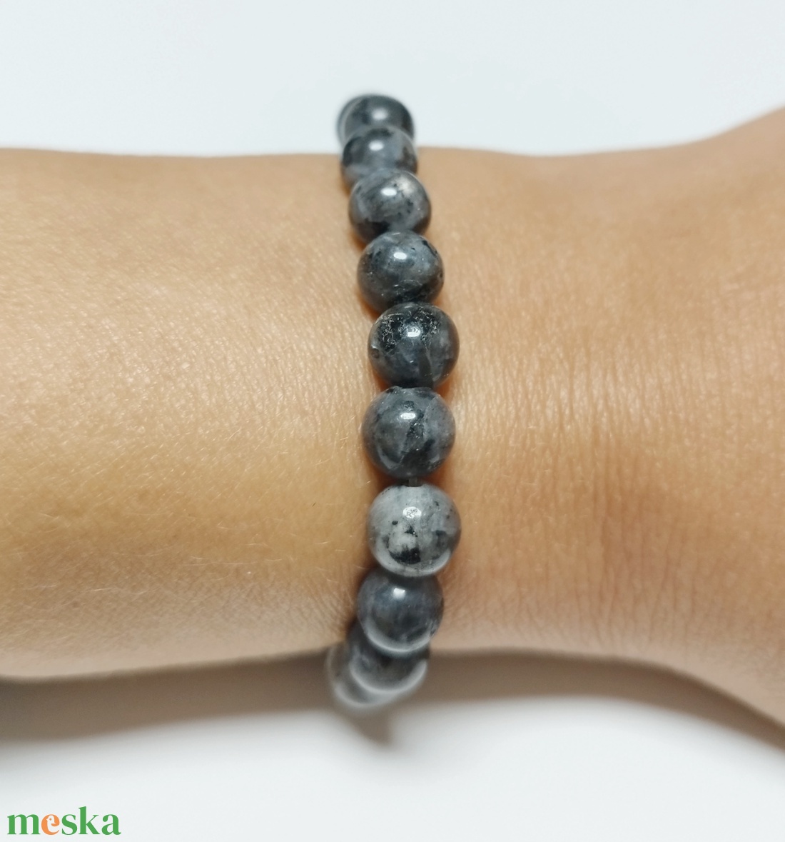 FÉNYHOZÓ Labradorit férfi karkötő - ékszer - karkötő - ásványkarkötő - Meska.hu