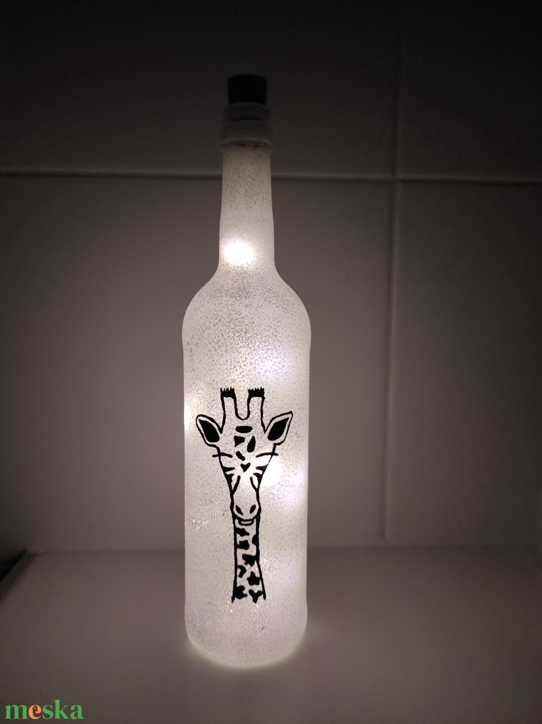 Zsiráfos palacklámpás más mintával is, hangulatlámpa - otthon & életmód - lámpa - hangulatlámpa - Meska.hu