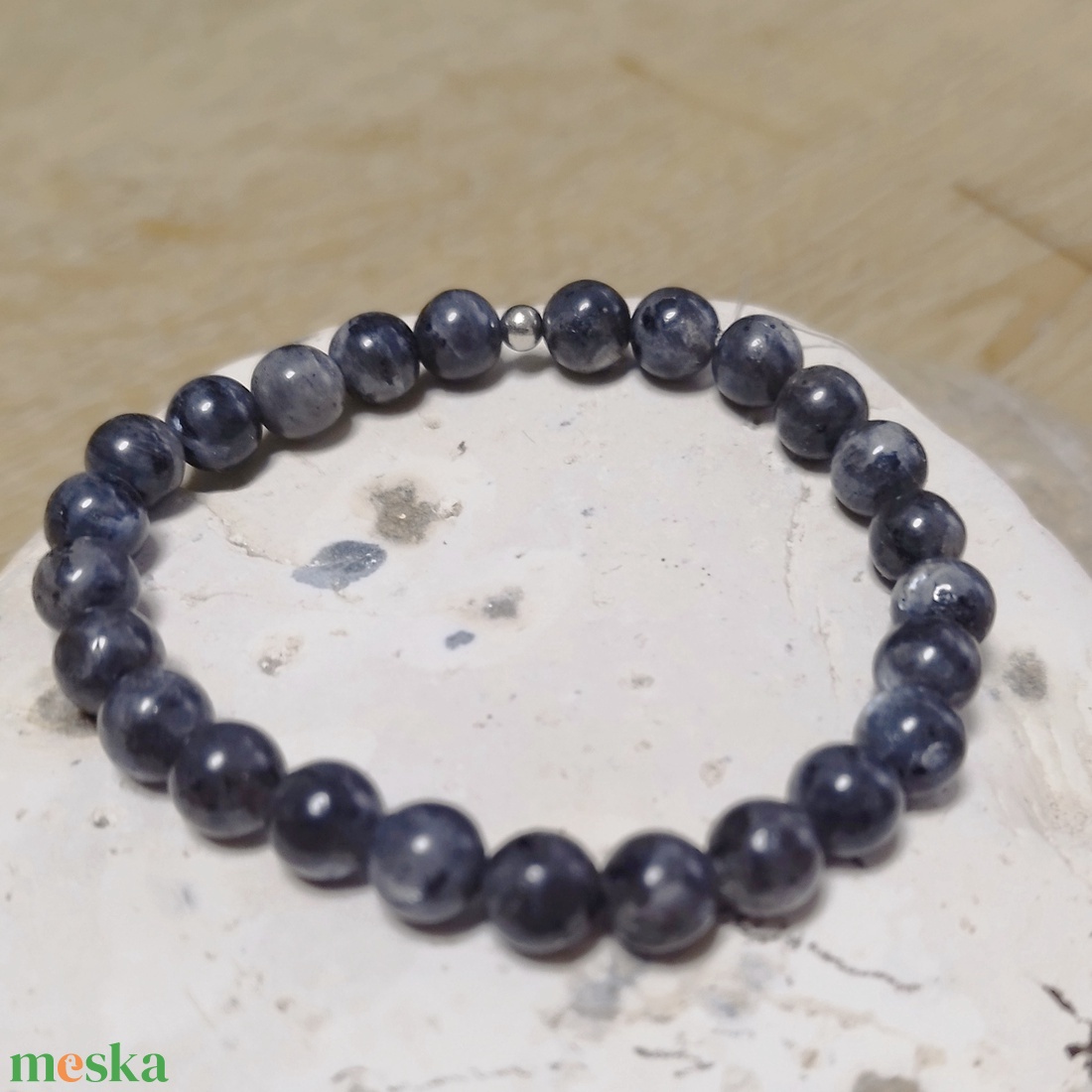 FÉNYHOZÓ Labradorit férfi karkötő - ékszer - karkötő - ásványkarkötő - Meska.hu