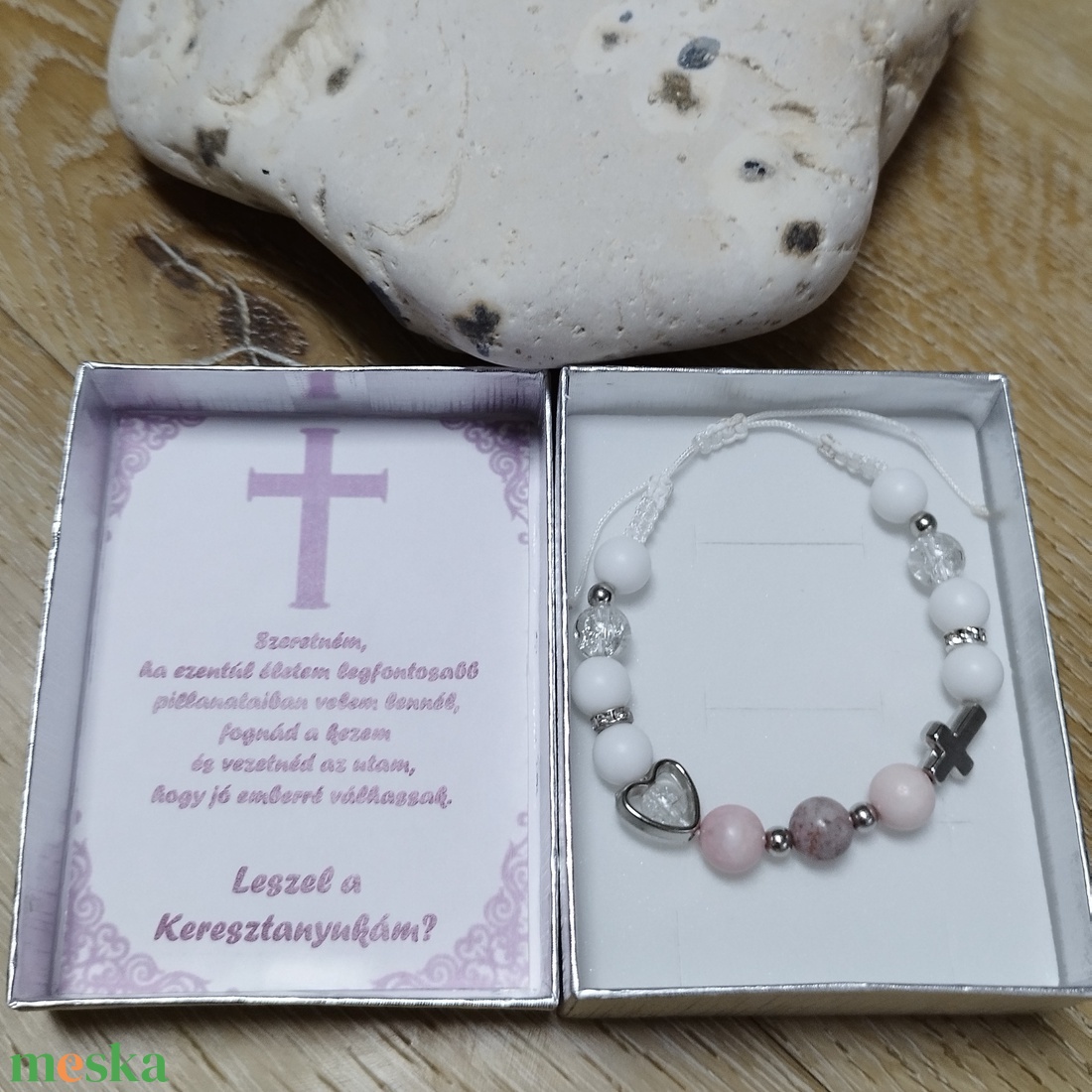 Keresztszülő felkérő díszdobozban - baba - mama - keresztelő kellékek - keresztszülő felkérő - Meska.hu
