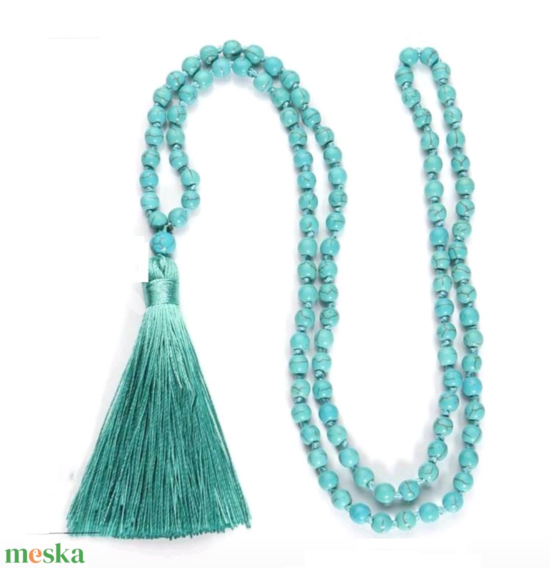 108 szemes türkiz mala, díszdobozban - otthon & életmód - vallás - lánc & füzér - Meska.hu
