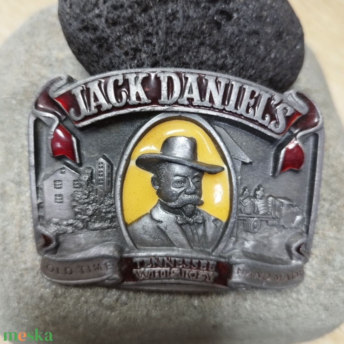 Jack Daniels vintage övcsat (rocker-motoros-whisky - western) - ruha & divat - öv & övcsat - övcsat - Meska.hu