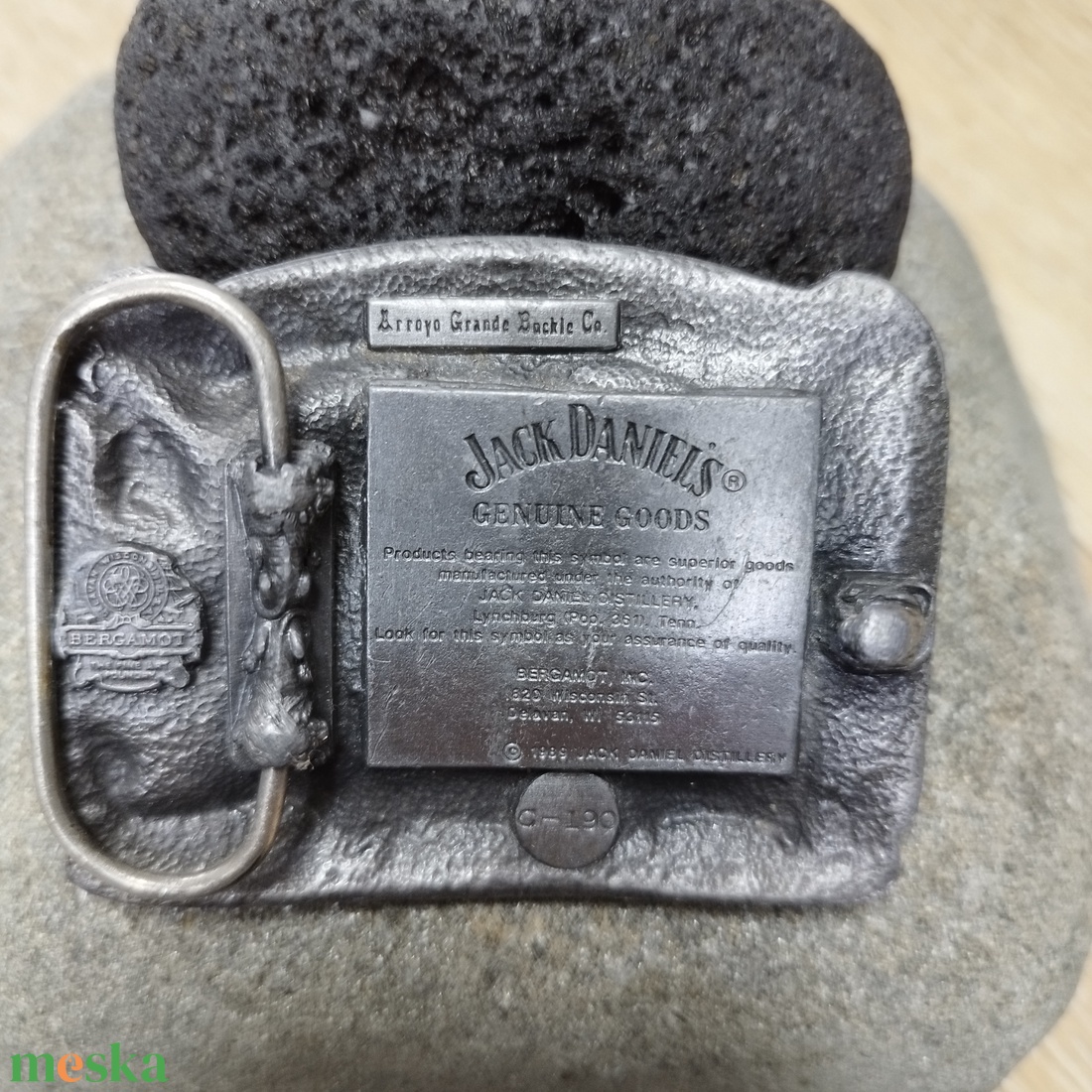 Jack Daniels vintage övcsat (rocker-motoros-whisky - western) - ruha & divat - öv & övcsat - övcsat - Meska.hu