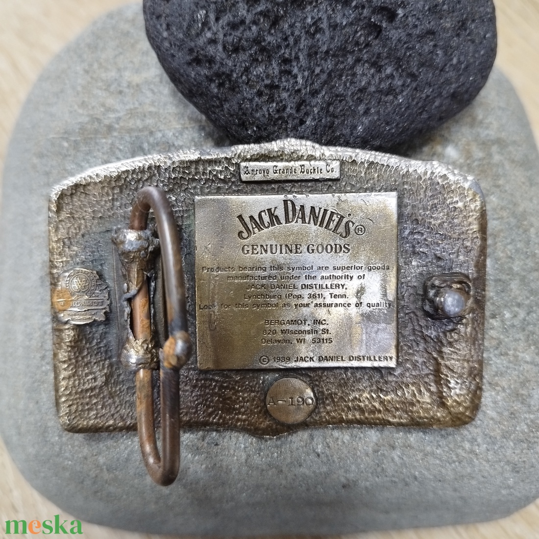 Jack Daniels vintage övcsat (rocker - motoros - whisky - western) - ruha & divat - öv & övcsat - övcsat - Meska.hu