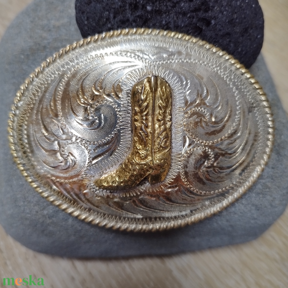 Western - mexikói stílusú vintage övcsat - ruha & divat - öv & övcsat - övcsat - Meska.hu