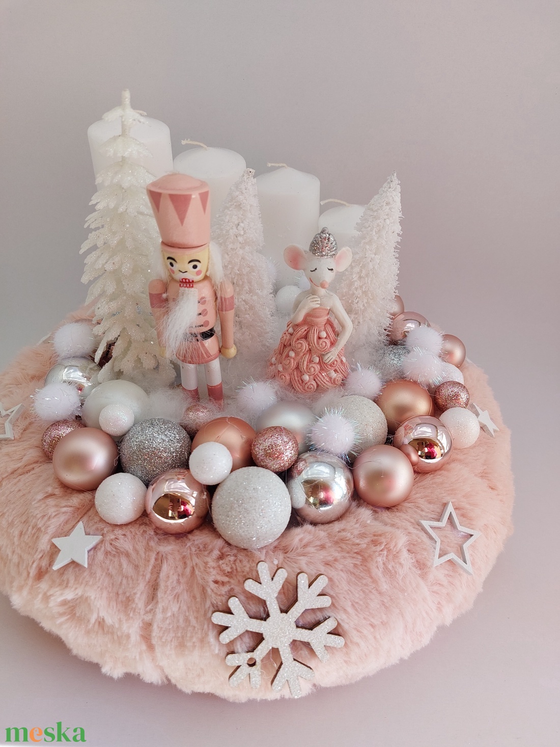 Diótörő és egérkehercegnő adventikoszorú - karácsony - adventi díszek - adventi koszorú - Meska.hu