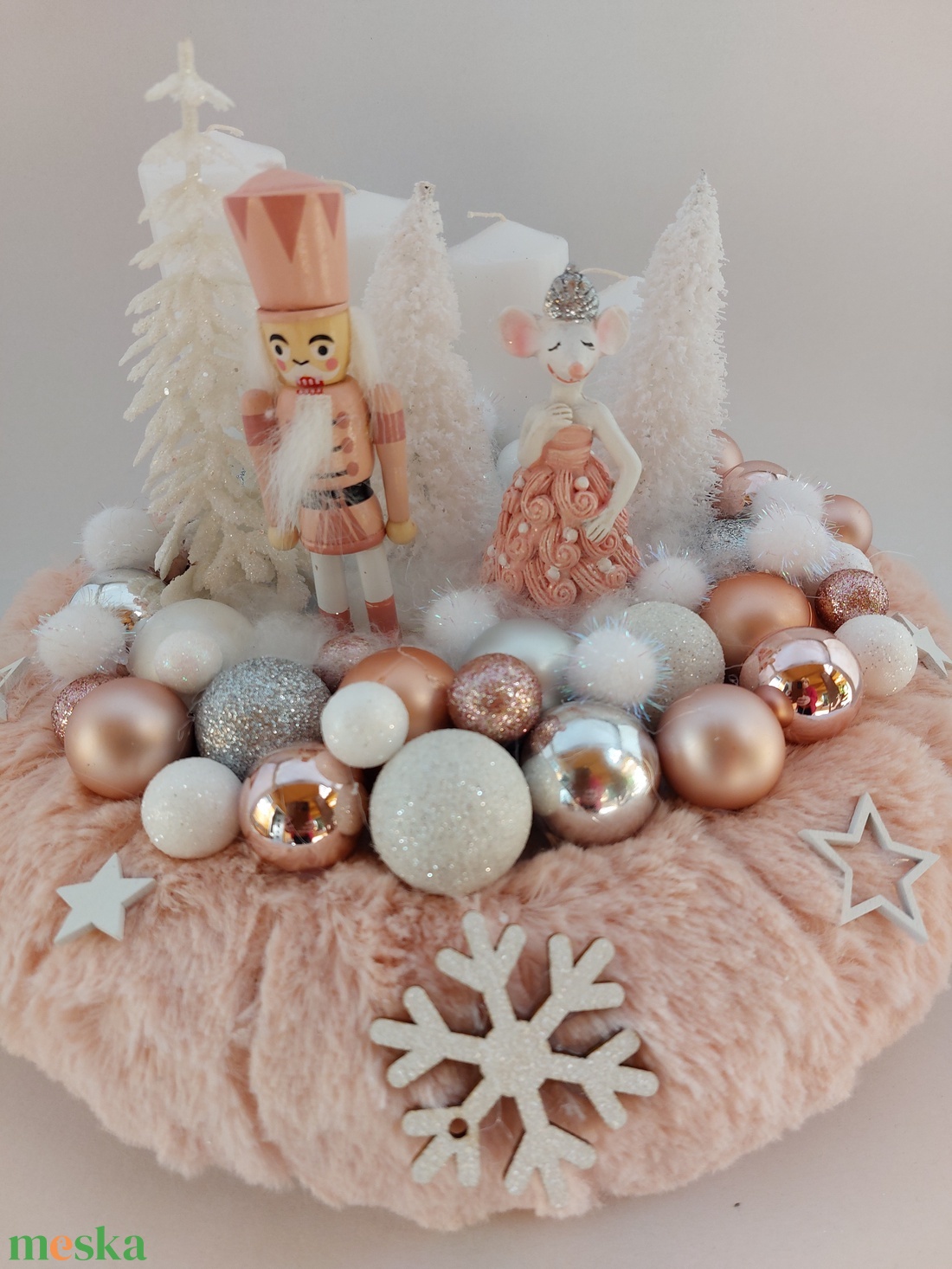 Diótörő és egérkehercegnő adventikoszorú - karácsony - adventi díszek - adventi koszorú - Meska.hu