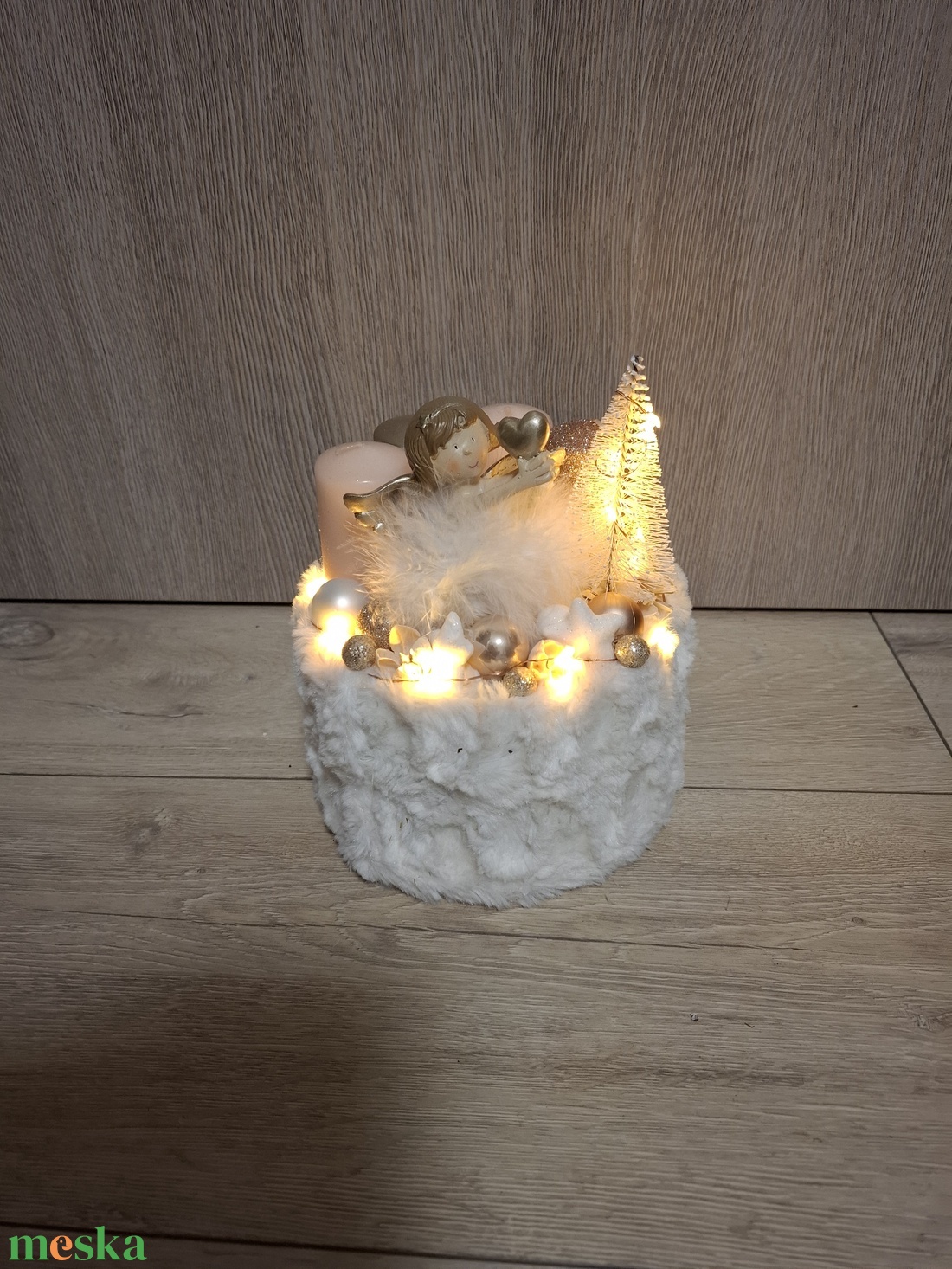 Adventi asztaldísz - otthon & életmód - dekoráció - asztal és polc dekoráció - asztaldísz - Meska.hu