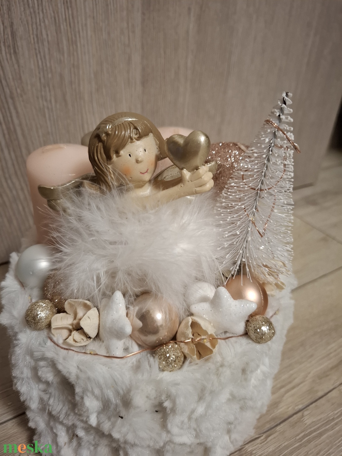 Adventi asztaldísz - otthon & életmód - dekoráció - asztal és polc dekoráció - asztaldísz - Meska.hu