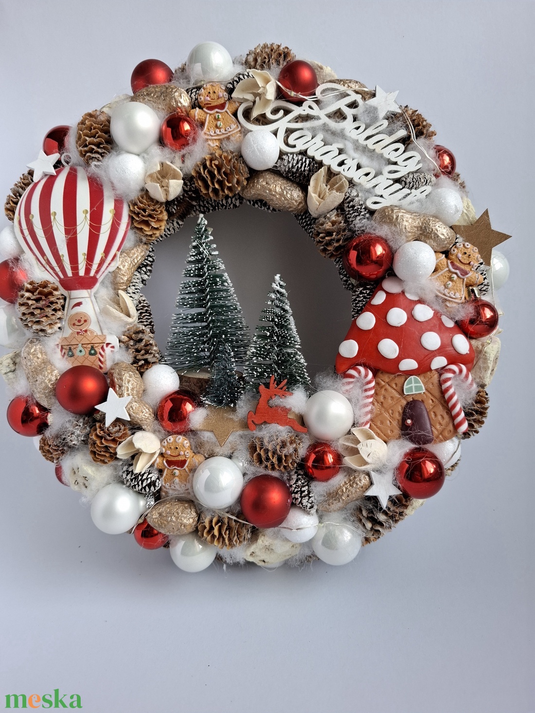 Mézis karácsonyi kopogtató - karácsony - adventi díszek - adventi ajtódísz - Meska.hu Mézis karácsonyi kopogtató - karácsony - adventi díszek - adventi ajtódísz - Meska.hu